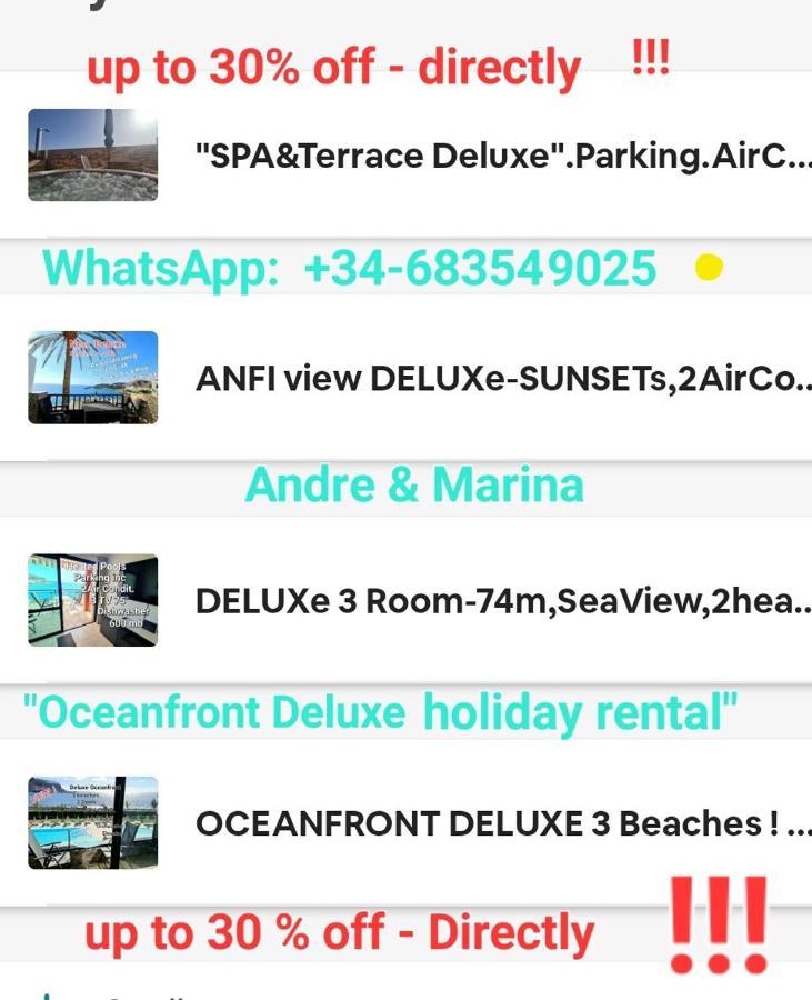Deluxe Seaview-Sunsets !Transfe-R Inc! Pool,2Aircond,2Tv65",600Mb Dishwasher,,2 Beaches,Anfi-View Apartment Patalavaca Exterior photo